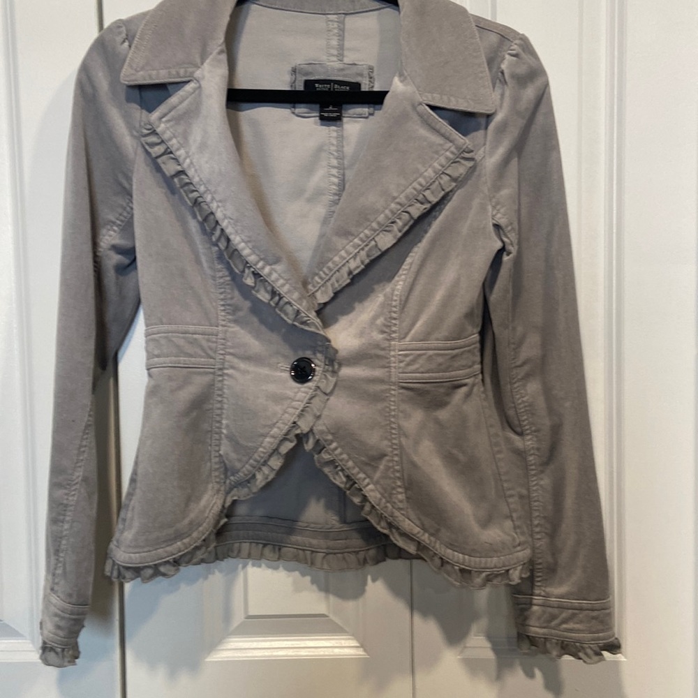 Womens Velvet gray blazer